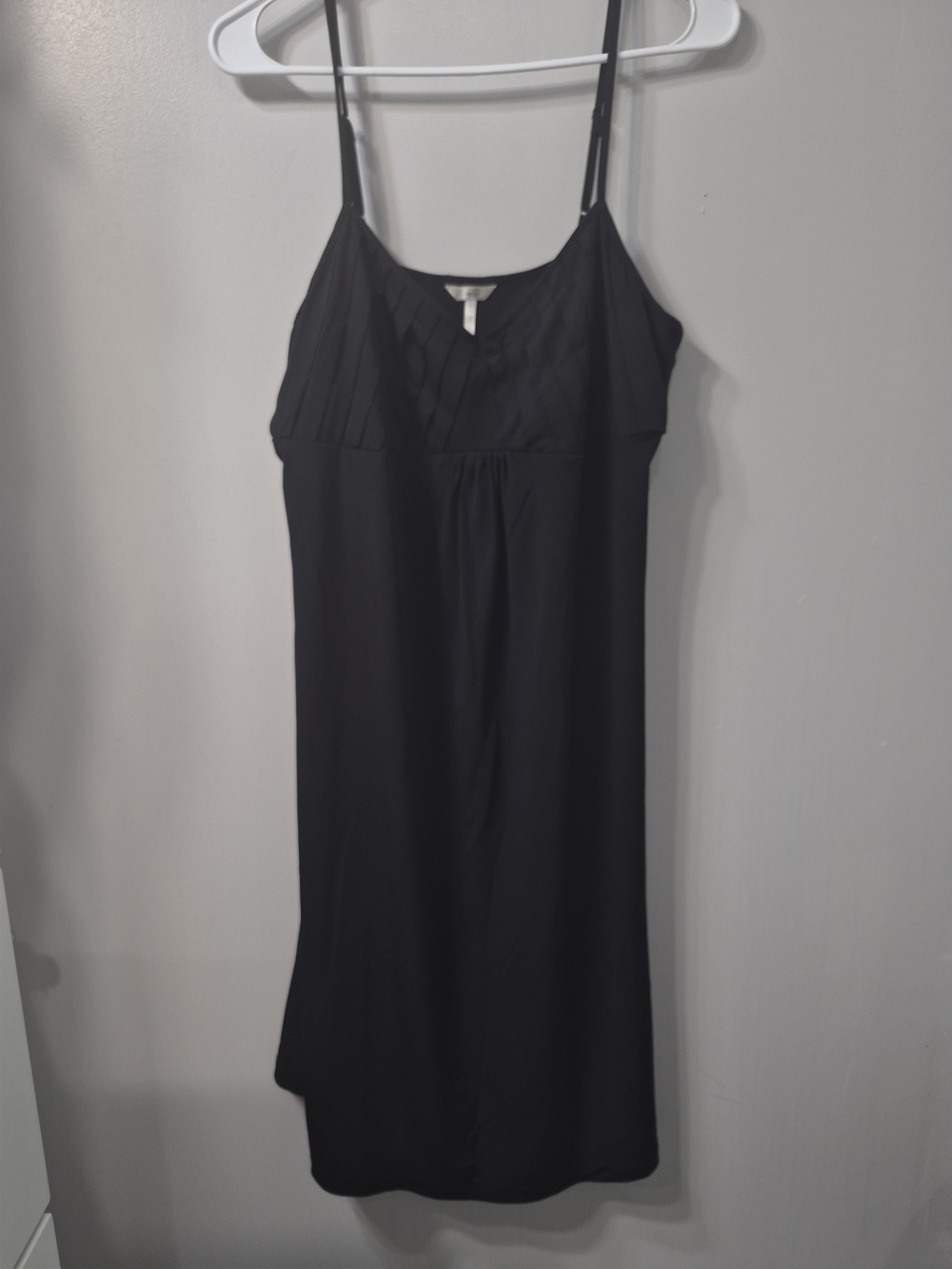 Metro Black Pleated Bust Dress
